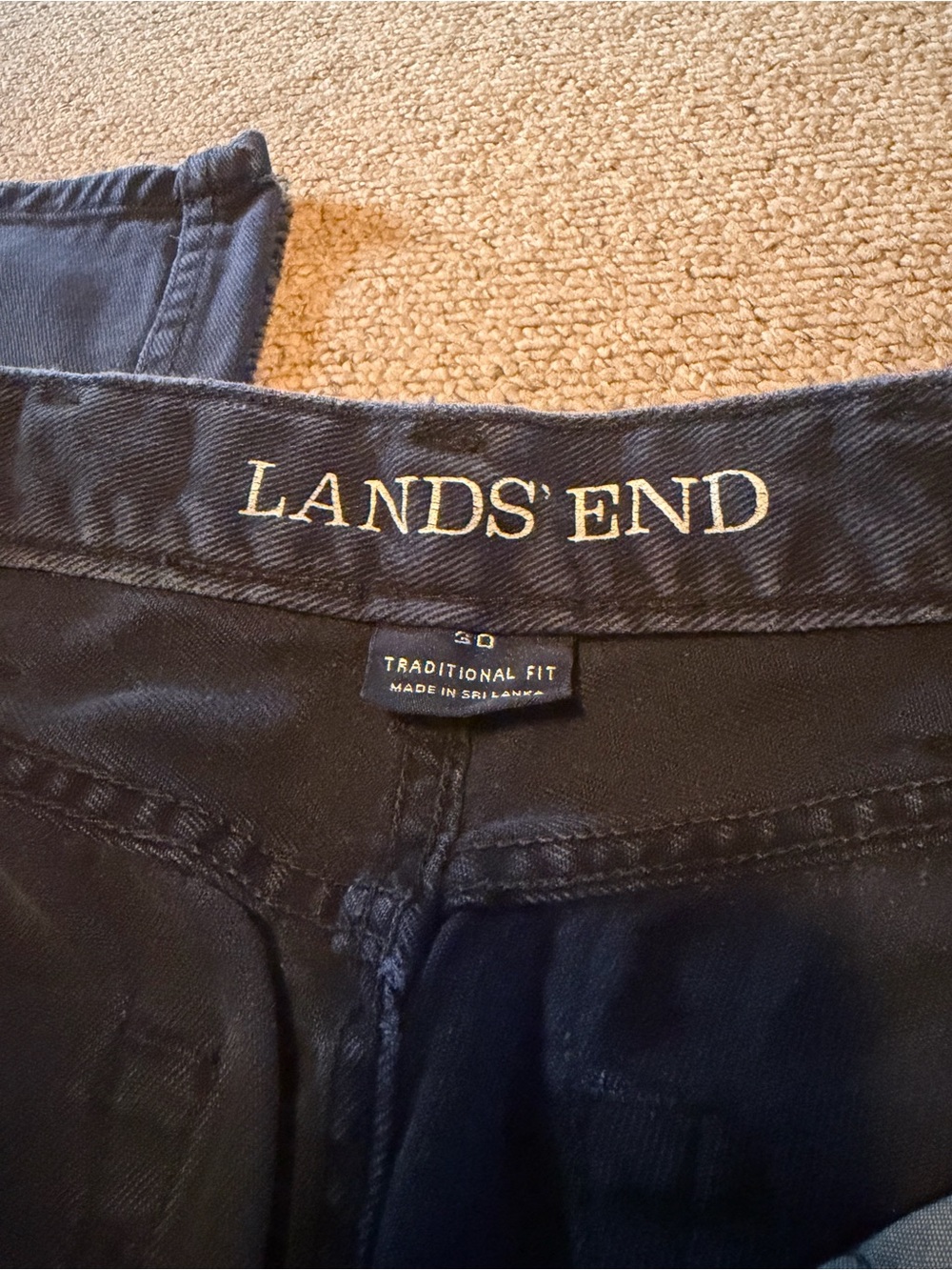 Lands End Women’s Faded Black Relaxed Fit Jeans